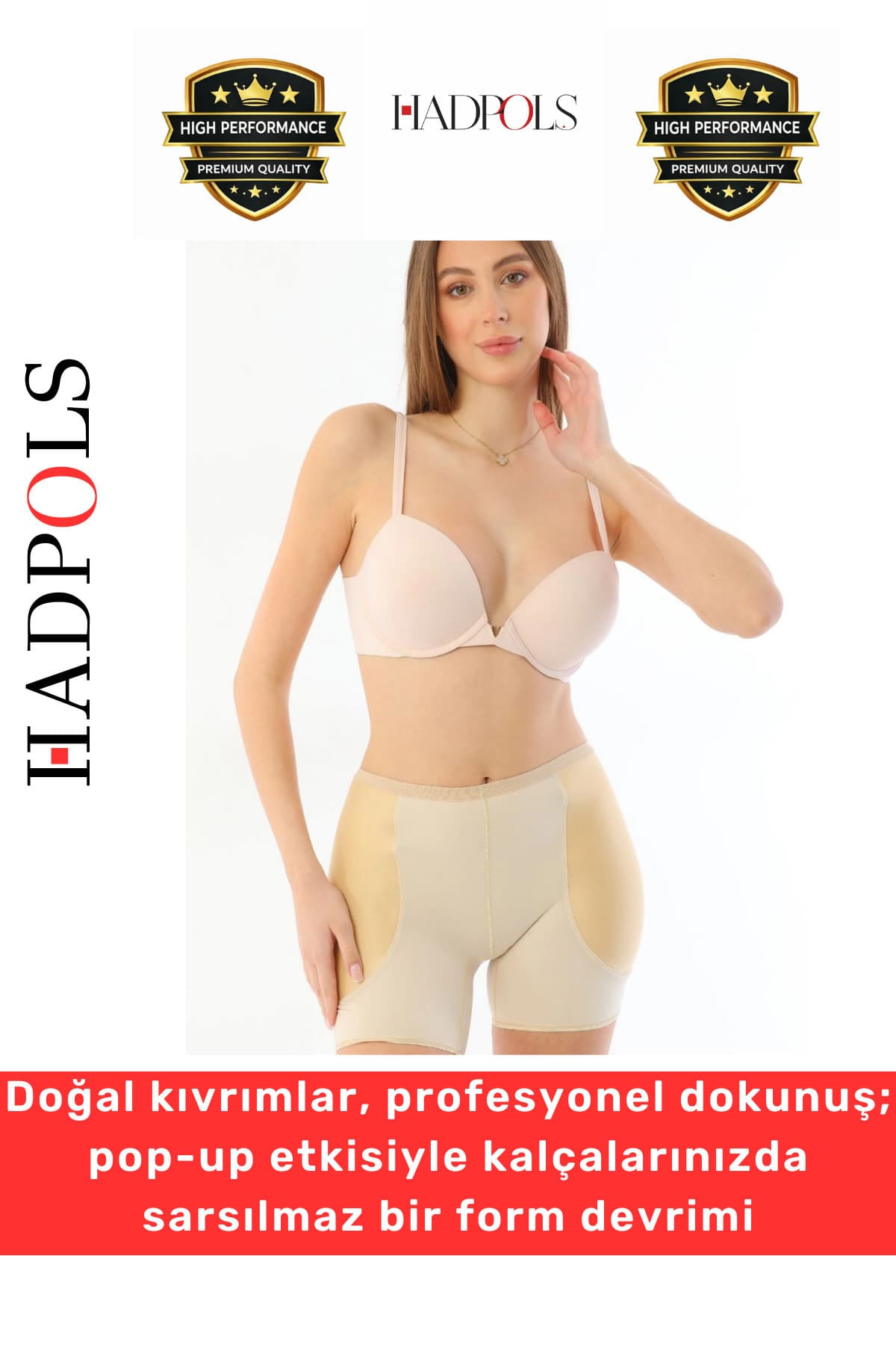 Bej şort korse
