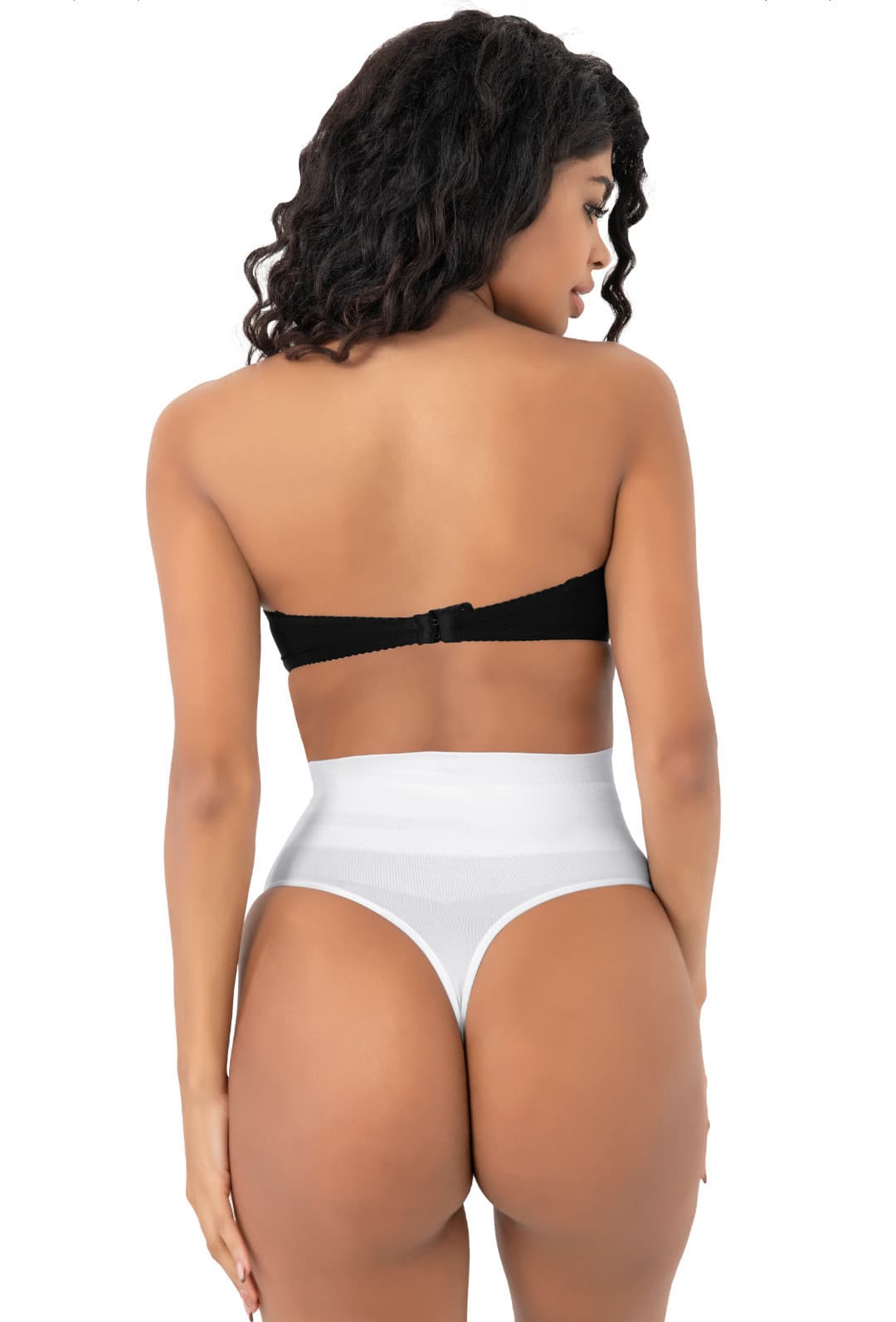 Beyaz string dikişsiz korse